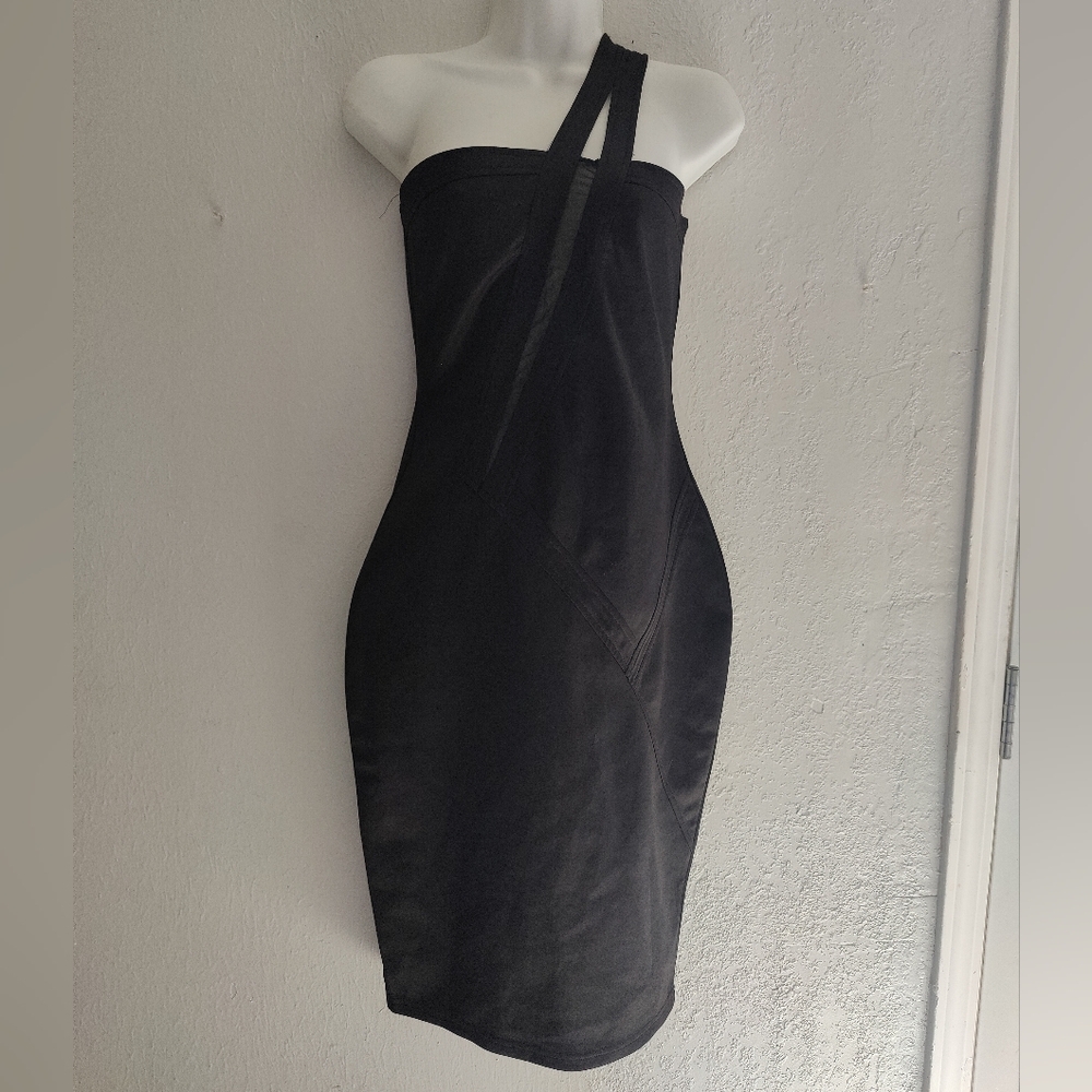 Sexy One Strap Black Dress